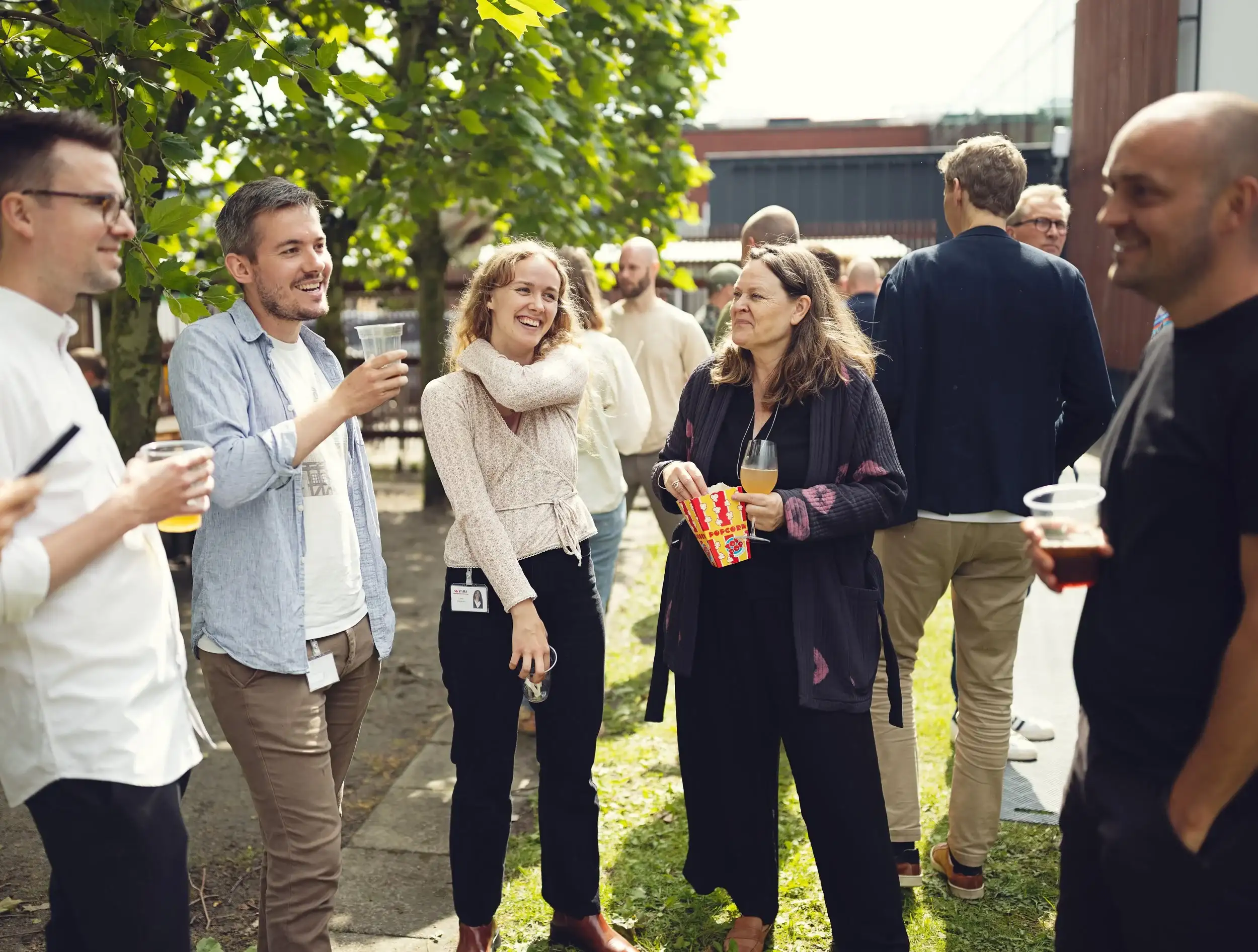 IMS-kolleger til socialt arrangement udendørs