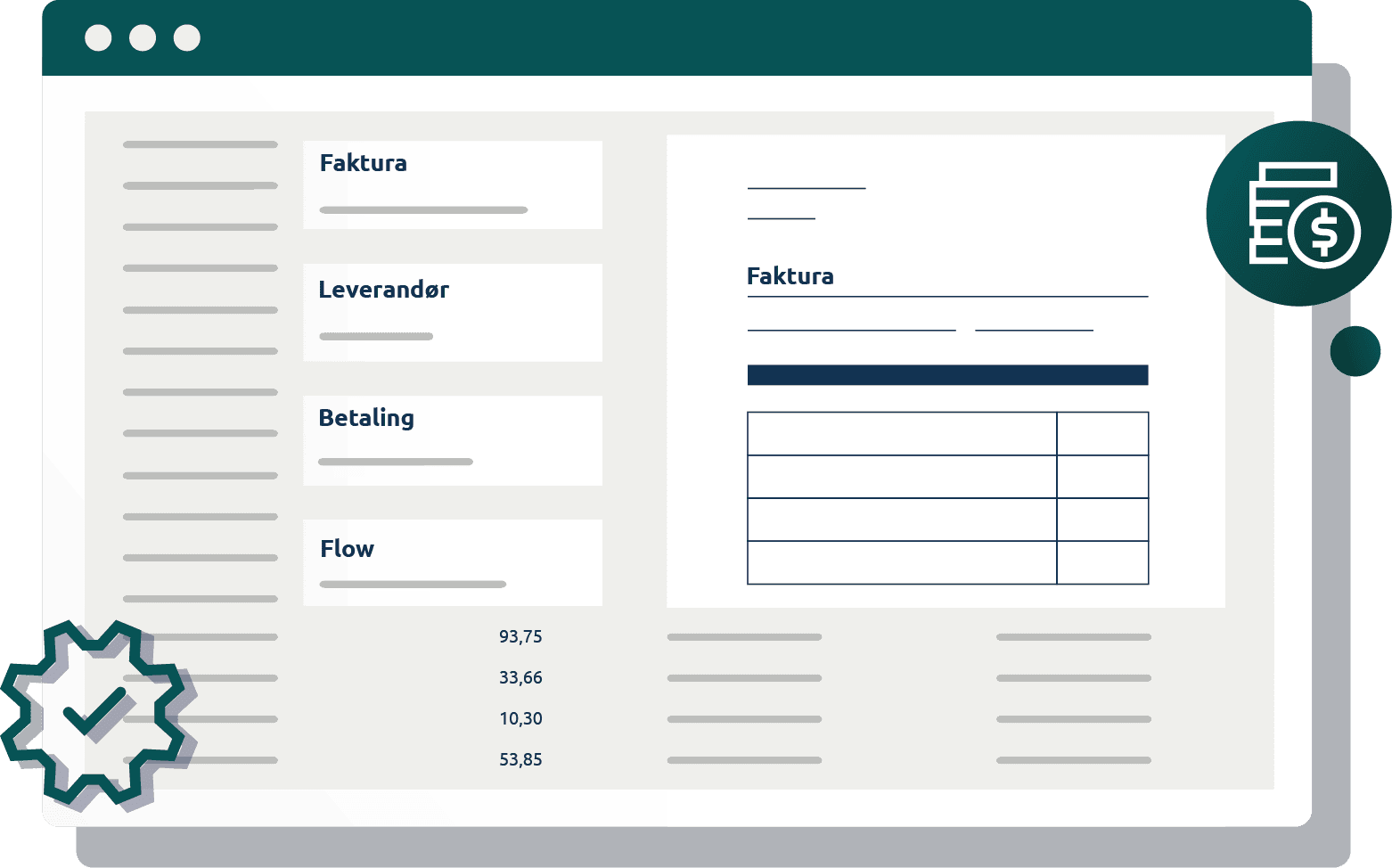 IMS FakturaFlow – elektronisk fakturahåndtering med oversigt over faktura, leverandør og betaling